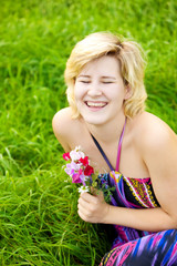 girl on a meadow