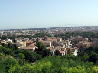 Fototapeta na wymiar Panorama dal Gianicolo