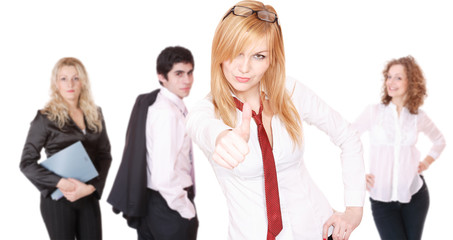 Business people and team