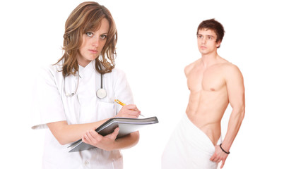 a doctor and a patient