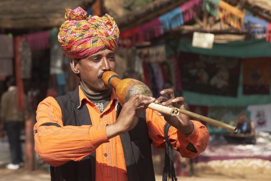 Tribal Musician from Rajasthan, India