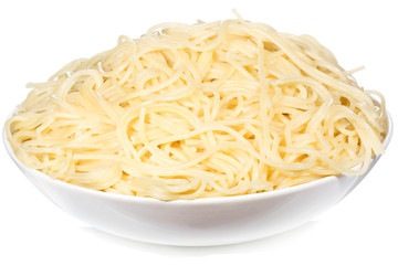 plate with spaghetti