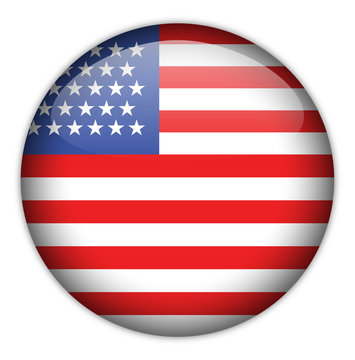 American Flag Button