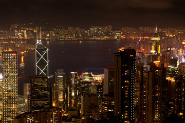 Obraz premium Hongkong Nachts