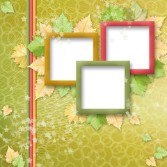 multicoloured holiday frames for greetings or invitations