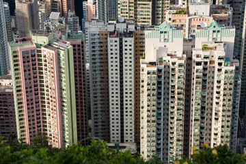 Fototapeta na wymiar Hongkong Häuser