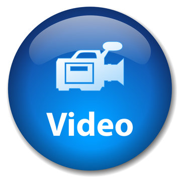 VIDEO Web Button (camcorder play watch view icon media player)