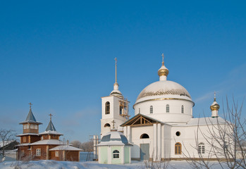 Fototapeta na wymiar Православный Спасо-Казанский Симанский монастырь