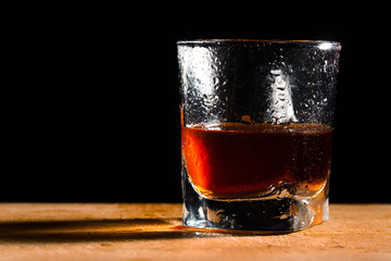 glass from whisky