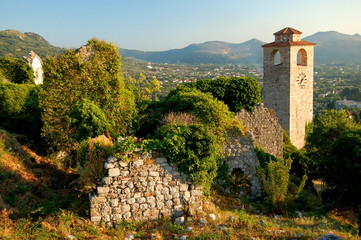 Ruins of Stari Bar, Montenegro - obrazy, fototapety, plakaty