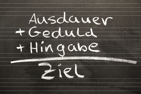 Der Weg zum Ziel