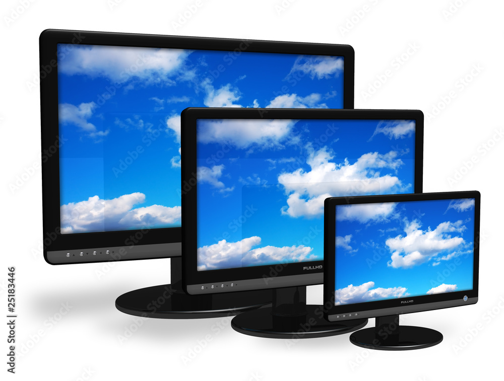 Poster different size tft displays