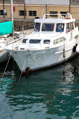 Yacht in Barcelona port