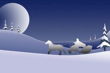 Obraz na płótnie Canvas Christmas Card Background Design - 2