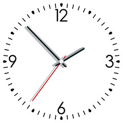 vector illustration of a clock