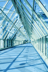 Abstract yellow Tunnel in office