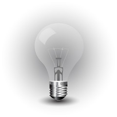 realistic vector-illustration of a old light bulb