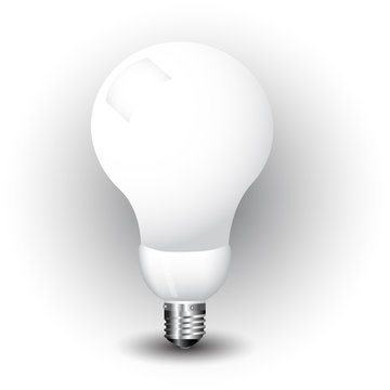 realistic vector-illustration of a economy light bulb