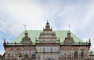 Bremen medieval town hall facade