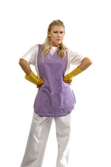 Cleaning woman
