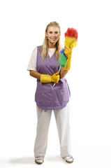 Cleaning woman
