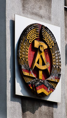 Berlin - Emblem of former German Democratic Republic