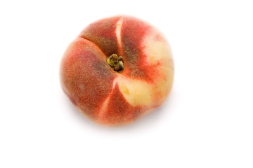 Peach isolated on the white background