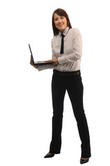 Manager with a laptop