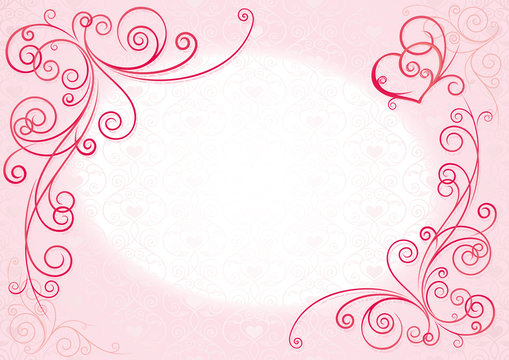 love frame pink