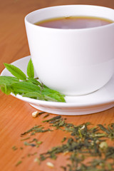 green tea with herbs