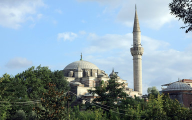 Zal Mahmut Pasha Mosque in Eyup, Istanbul, Turkey. - obrazy, fototapety, plakaty