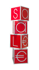 Isolated Sale sign