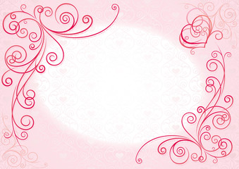 love frame pink