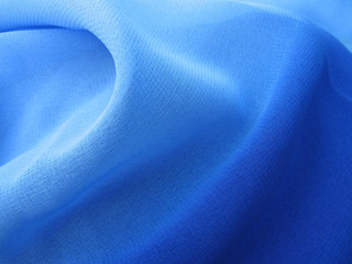 blue chiffon