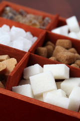 Sugar collection - various kinds of sugar cubes