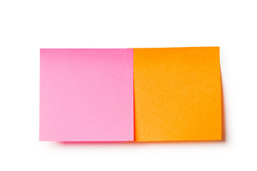 Reminder notes isolated on the white background