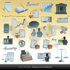 Accounting business icons