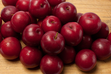 Mature plum fruit