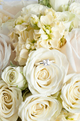 wedding bouquet clouse-up