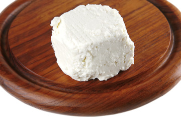 light cheese on plate