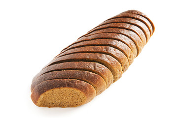 Sliced bread isolated on the white background