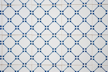 Traditional Portuguese glazed tiles