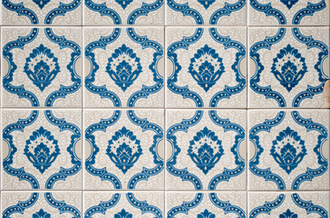 Traditional Portuguese glazed tiles