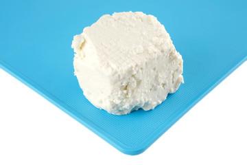 light cheese on plate