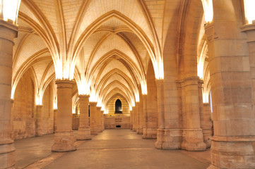 Fototapeta na wymiar Broad view of the Hall of Guards, The Concierge