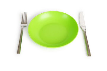 Set of utensils arranged on the table