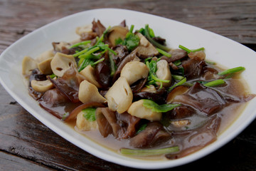 mushroom stir fry