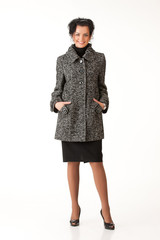 Young Woman In Fashionable Clothing