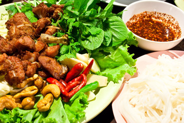 northeast thai style fried spare ribs