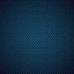 blue hexagon metal background